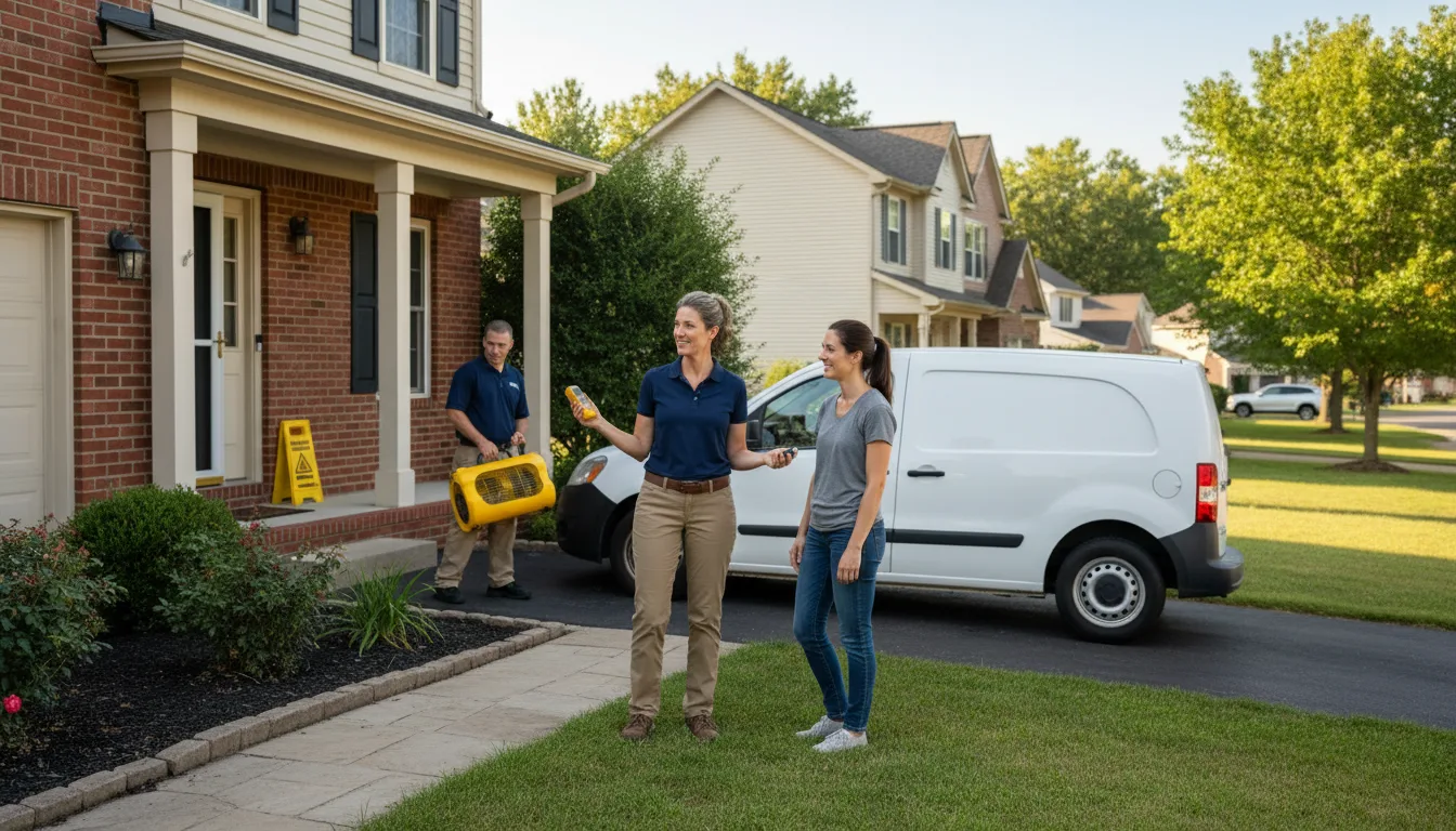 Residential water damage restoration in Saint Landry, LA